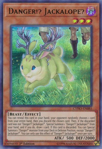 Danger!? Jackalope? - CYHO-EN085 - Ultra Rare - 1st Edition available at 401 Games Canada