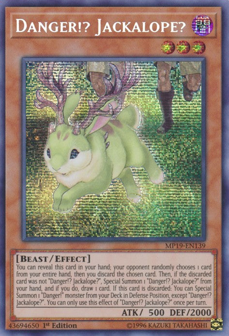 Danger!? Jackalope? - MP19-EN139 - Prismatic Secret Rare - 1st Edition available at 401 Games Canada