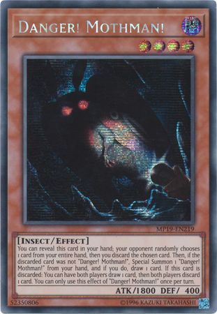 Danger! Mothman! - MP19-EN219 - Prismatic Secret Rare - Unlimited available at 401 Games Canada