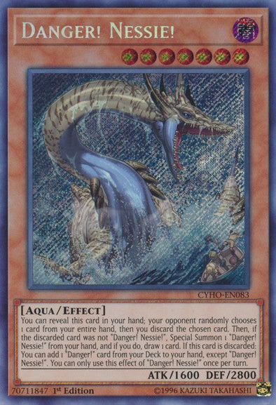 Danger! Nessie! - CYHO-EN083 - Secret Rare - 1st Edition available at 401 Games Canada