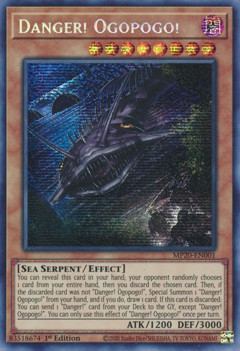 Danger! Ogopogo! - MP20-EN001 - Prismatic Secret Rare - 1st Edition available at 401 Games Canada