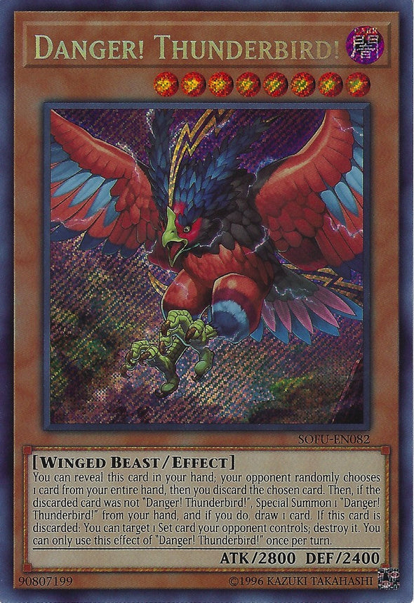 Danger! Thunderbird! - SOFU-EN082 - Secret Rare - Unlimited available at 401 Games Canada