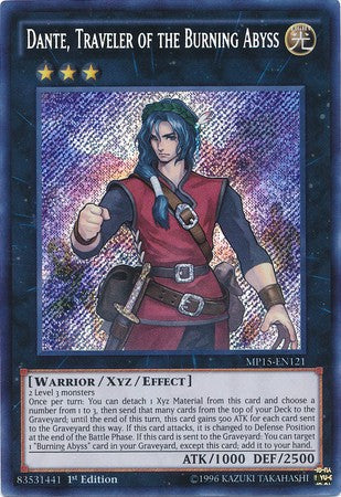 Dante, Traveler of the Burning Abyss - MP15-EN121 - Secret Rare - 1st Edition available at 401 Games Canada