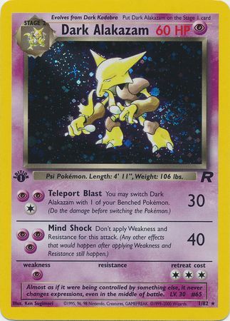 Dark Alakazam - 1/82 - Holo - 1st Edition available at 401 Games Canada