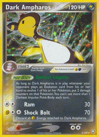 Dark Ampharos - 2/109 - Holo Rare available at 401 Games Canada