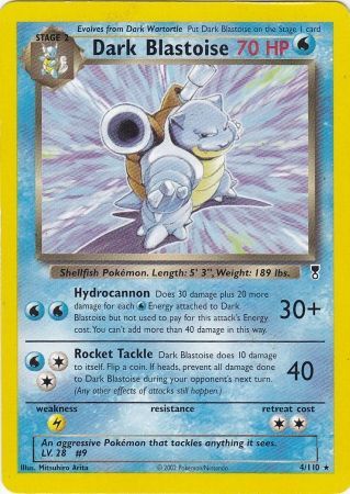 Dark Blastoise - 4/110 - Rare - Theme Deck Exclusive available at 401 Games Canada