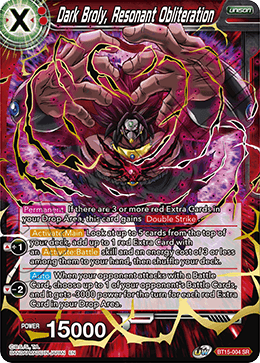 Dark Broly, Resonant Obliteration - BT15-004 - Super Rare available at 401 Games Canada