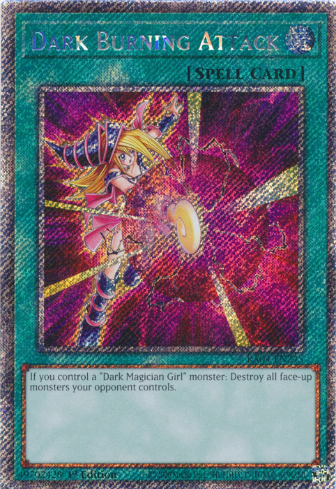 Dark Burning Attack (Platinum Secret Rare) - RA04-EN245 - Platinum Secret Rare - 1st Edition