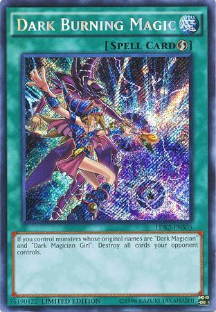 Dark Burning Magic - LDK2-ENS05 - Secret Rare - Limited Edition available at 401 Games Canada