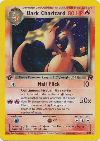Dark Charizard - 4/82 - Holo - 1st Edition available at 401 Games Canada