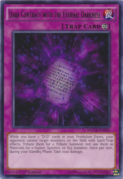 Dark Contract with the Eternal Darkness - MACR-EN068 - Rare - 1st Edition available at 401 Games Canada