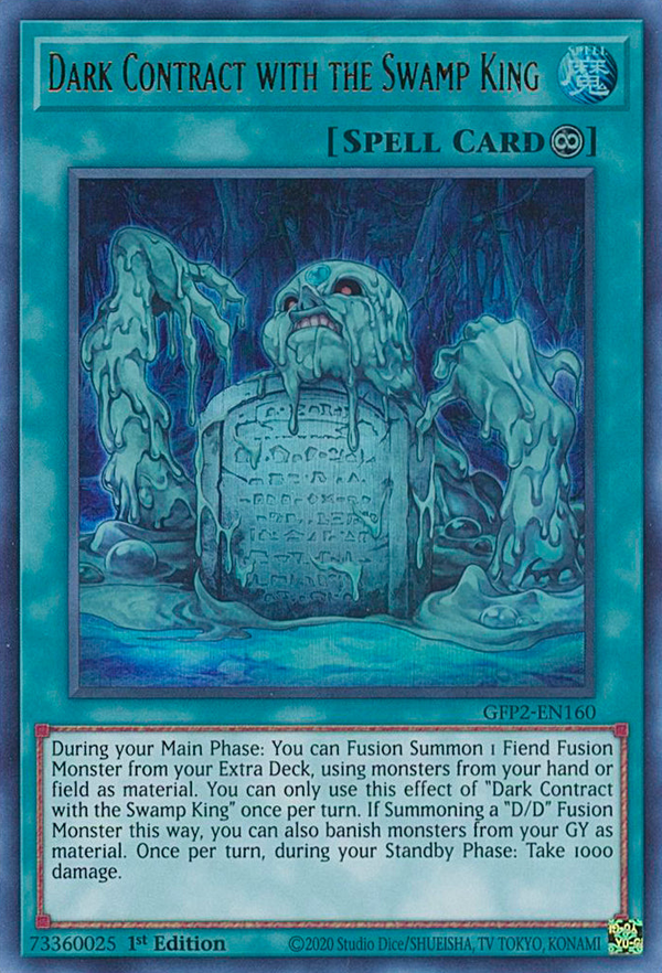 Dark Contract with the Swamp King - GFP2-EN160 - Ultra Rare - 1st Edition available at 401 Games Canada