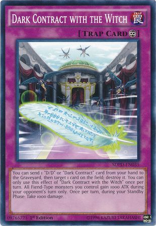 Dark Contract with the Witch - SDPD-EN035 - Common - 1st Edition available at 401 Games Canada