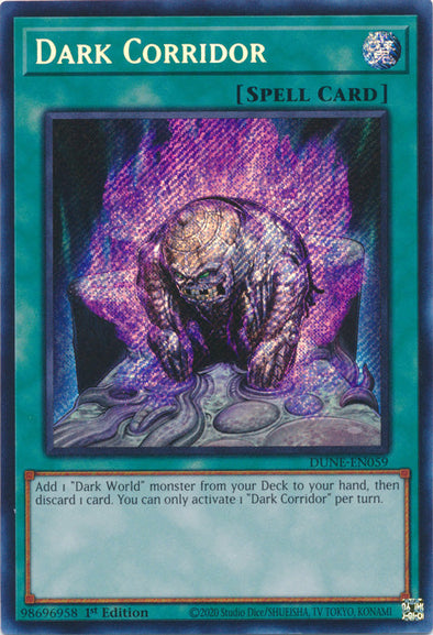 401 Games Canada - Dark Corridor - DUNE-EN059 - Secret Rare - 1st Edition 401 Games Canada - Dark Corridor - DUNE-EN059 - Secret Rare - 1st Edition