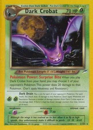 Dark Crobat - 2/105 - Holo - Unlimited available at 401 Games Canada