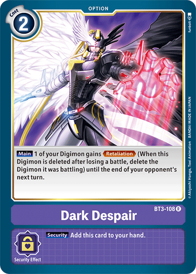 Dark Despair - BT3-108 - Rare available at 401 Games Canada