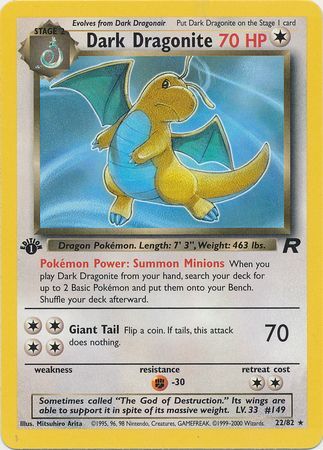 Dark Dragonite - 22/82 - Rare - 1st Edition available at 401 Games Canada