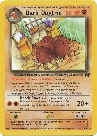 Dark Dugtrio - 23/82 - Rare - Unlimited available at 401 Games Canada