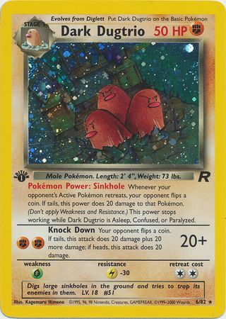 Dark Dugtrio - 6/82 - Holo - 1st Edition available at 401 Games Canada