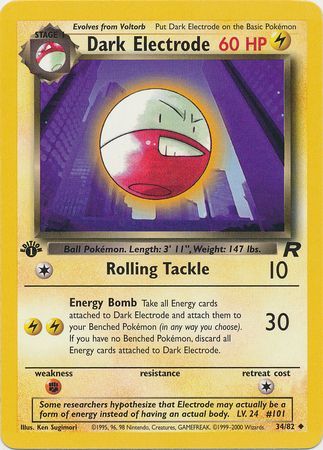 Dark Electrode - 34/82 - Uncommon - 1st Edition available at 401 Games Canada