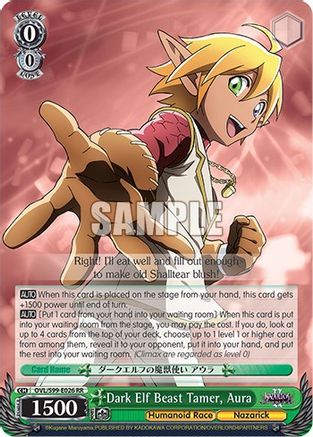 Dark Elf Beast Tamer, Aura - OVL/S99-E026 - Double Rare available at 401 Games Canada