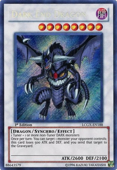 Dark End Dragon - LCGX-EN188 - Secret Rare - 1st Edition available at 401 Games Canada