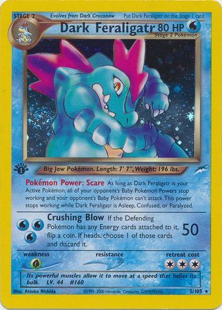 Dark Feraligatr - 5/105 - Holo - 1st Edition available at 401 Games Canada