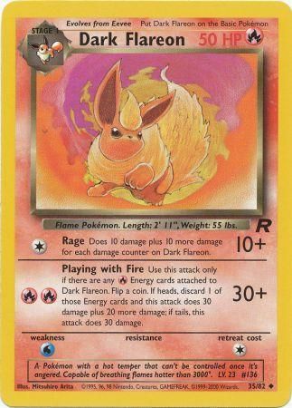 Dark Flareon - 35/82 - Uncommon - Unlimited available at 401 Games Canada