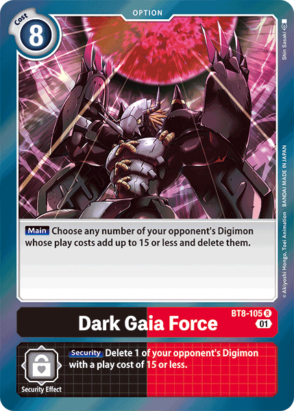 Dark Gaia Force - BT8-105 - Rare available at 401 Games Canada