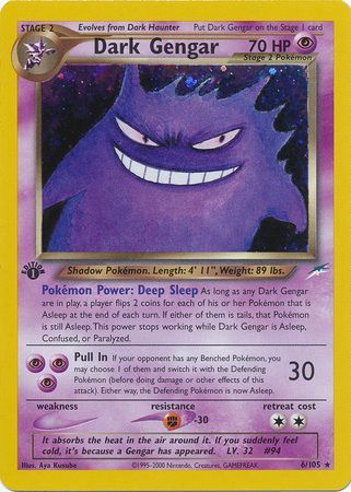 Dark Gengar - 6/105 - Holo - 1st Edition available at 401 Games Canada