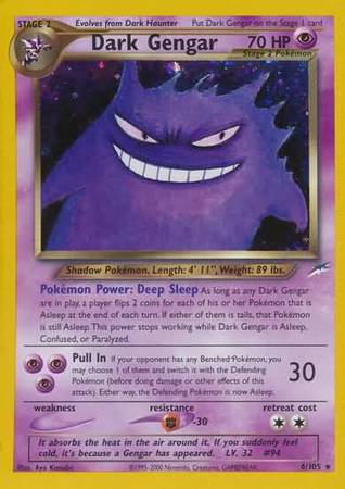 Dark Gengar - 6/105 - Holo - Unlimited available at 401 Games Canada