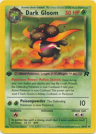 Dark Gloom - 36/82 - Uncommon - 1st Edition available at 401 Games Canada