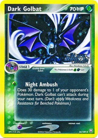 Dark Golbat - 34/109 - Uncommon - Reverse Holo available at 401 Games Canada