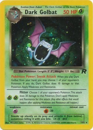 Dark Golbat - 7/82 - Holo - Unlimited available at 401 Games Canada