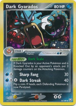 Dark Gyarados - 36/109 - Uncommon - Reverse Holo available at 401 Games Canada