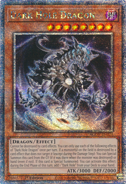 Dark Hole Dragon - AGOV-EN020 - Quarter Century Secret Rare - 1st Edition available at 401 Games Canada