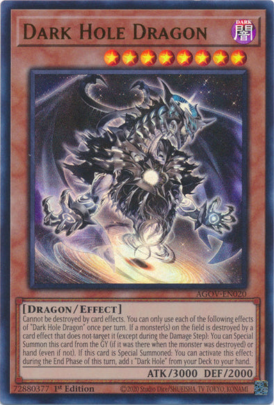 Dark Hole Dragon - AGOV-EN020 - Ultra Rare - 1st Edition available at 401 Games Canada