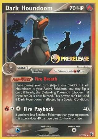 Dark Houndoom - 37/109 - Pre-Release Promo available at 401 Games Canada