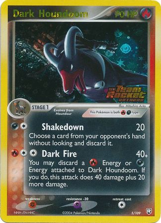 Dark Houndoom - 5/109 - Holo Rare - Reverse Holo available at 401 Games Canada