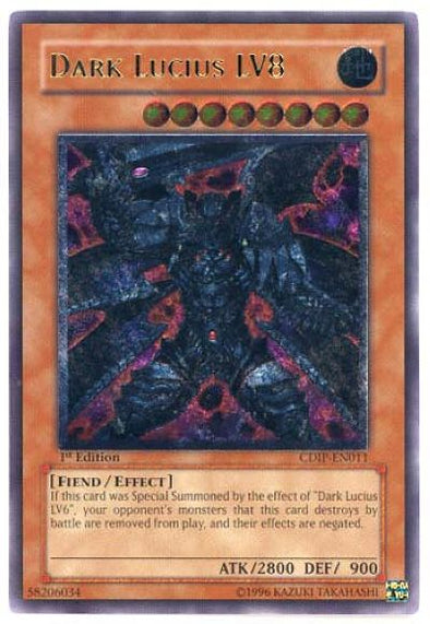 Dark Lucius LV8 - CDIP-EN011 - Ultimate Rare - 1st Edition available at 401 Games Canada