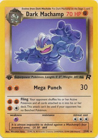 Dark Machamp - 27/82 - Rare - 1st Edition available at 401 Games Canada