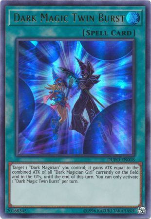 Dark Magic Twin Burst - DUPO-EN018 - Ultra Rare - Unlimited available at 401 Games Canada