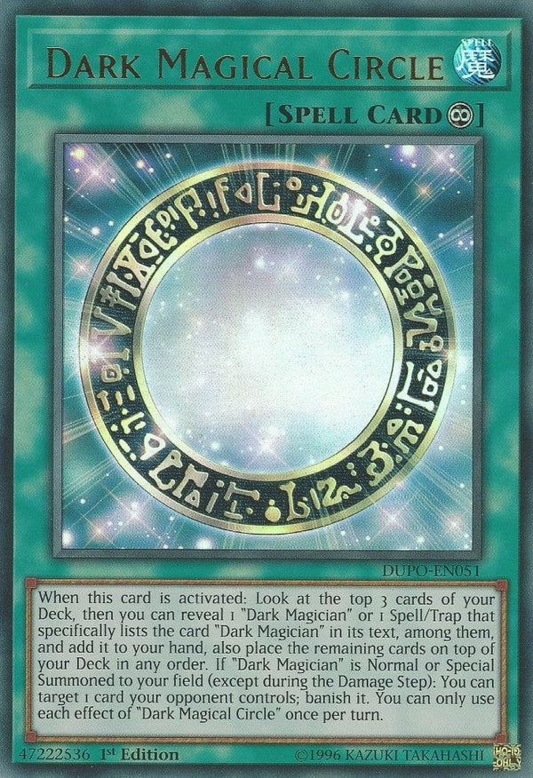 Dark Magical Circle - DUPO-EN051 - Ultra Rare - 1st Edition available at 401 Games Canada