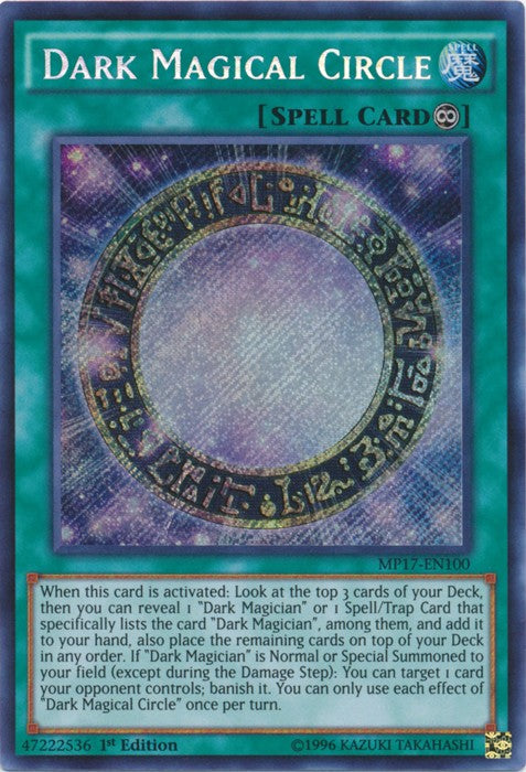 Dark Magical Circle - MP17-EN100 - Secret Rare - 1st Edition available at 401 Games Canada