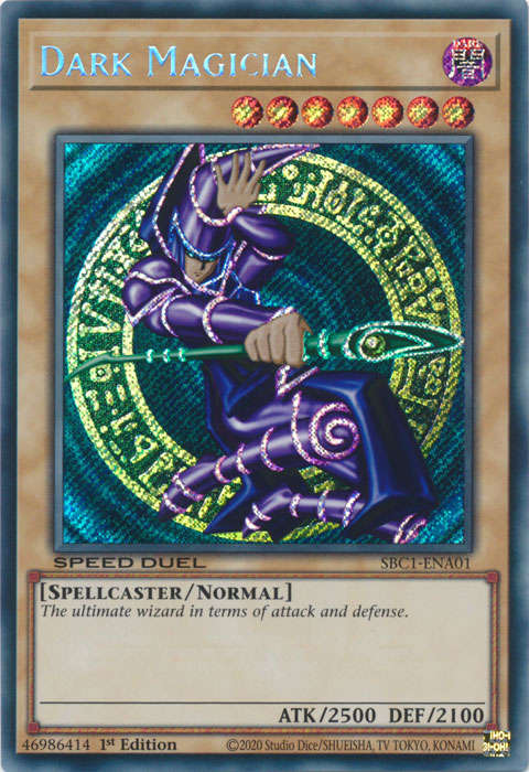 Dark Magician (A) (Secret Rare) - SBC1-ENA01 - Secret Rare - 1st Edition available at 401 Games Canada