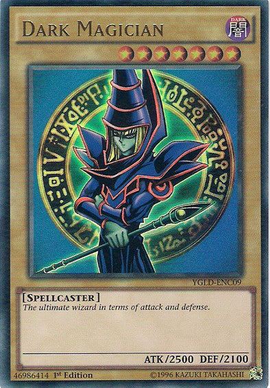 Dark Magician (C) - YGLD-ENC09 - Ultra Rare - 1st Edition available at 401 Games Canada