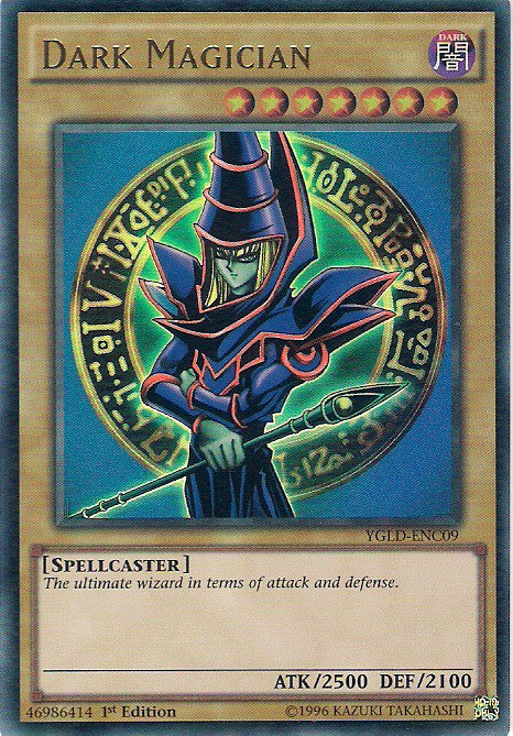 Dark Magician (C) - YGLD-ENC09 - Ultra Rare - 1st Edition available at 401 Games Canada