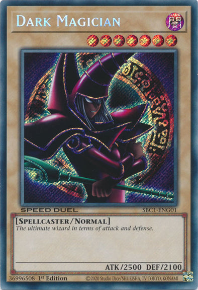 Dark Magician (G) (Secret Rare) - SBC1-ENG01 - Secret Rare - 1st Edition available at 401 Games Canada