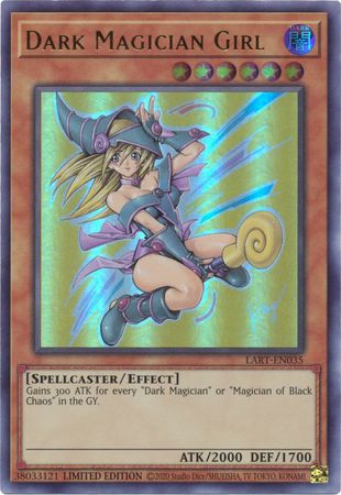 Dark Magician Girl (2021) - LART-EN035 - Ultra Rare - Limited Edition available at 401 Games Canada