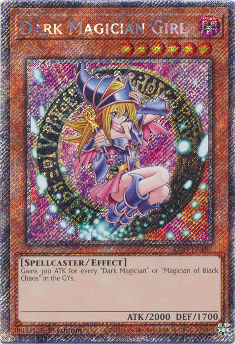 Dark Magician Girl (3rd Art) (Platinum Secret Rare) - RA04-EN107 - Platinum Secret Rare - 1st Edition